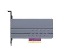 NVME - Convertidor de disco sólido de 128 Gbps de transferencia rápida con conexión PCIe 5.0X4 para velocidades de lectura y escritura rápidas de 10000 Mb, optimización de carga de juego grande
