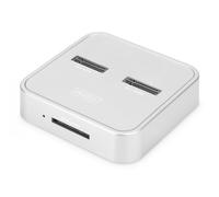 Digitus DA-71546 base para portátil y replicador de puertos Alámbrico USB 3.2 Gen 2 (3.1 Gen 2) Type-C Plata