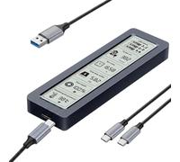 NVMe M.2 SSD - Monitor de salud inteligente LCD de 10 Gbps USB-C Plug & Play Mac PS4