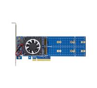 NVMe PCIe4.0 Adaptador con ventiladores de refrigeración de 16000 MB/s, velocidad Plug & Play para PCIe Server/Desktop Switch tarjeta de ampliación