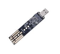 NVME SATAs a USB3.1 TypeA HDDs Carcasa de aluminio para unidades NVME y SATA, soporta ajuste UASP para mejorar