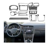 NVNZMFPPW Coche Marco Trim Juego Completo 15 Cubiertas Interiores De Fibra Carbono para Salpicadero para VW para Golf 7 GTI MK7 2014-2019 Accesorios Decorativos Adhesivos Coche Pegatina(LHD)