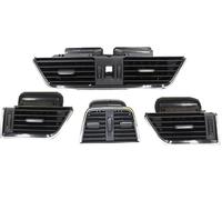 NVNZMFPPW Salida Aire Rejilla Ventilación Aire Acondicionado para Salpicadero Delantero Trasero para S&Koda para Octavia 3 A7 5E MK3 2015-2021 5E0820951 5E0819702 5ED819203(4 Piezas)