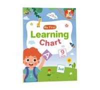 NVOQILIN 2. Póster de desarrollo del lenguaje para niños, 28,7 x 21 cm, tabla interactiva de palabras en inglés para estudiantes tempranos, herramienta de educación en casa, guía de estudio de