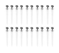 NVOQILIN 20 piezas de cebos de carpa boilie con tornillo de cebo artificial para carpas, señuelos para el pelo, cebos de pesca con anillos giratorios, cebos flotantes duraderos, tornillos boilie con