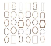 NVOQILIN 30 marcos retro para álbumes de recortes, marco de fotos vintage, suministros para hacer tarjetas, diarios, álbumes de manualidades