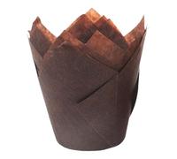 NVOQILIN 50 fundas sofisticadas para magdalenas de tulipanes a prueba de grasa para hornear Navidad, boda, fiesta de cumpleaños