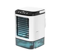 NVOQILIN Aire acondicionado evaporativo portátil con función de humidificación, luz LED de 7 colores, enfriadores de aire ajustables de 3 velocidades