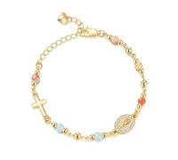 NVOQILIN Ajustable con corazón dorado y cruces de obsidiana para ocasiones especiales =, talla única, como se describe