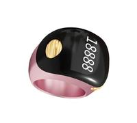 NVOQILIN Anillos pequeños Tasbih Zikr de 3 tamaños intercambiables, impermeables, contador de dedos digital para musulmanes, Rose Gold, ABS y gel de sílice