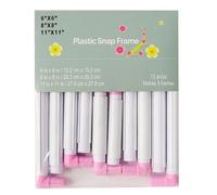 NVOQILIN Aro de bordado cuadrado de 3 tamaños, marco de PVC para entusiastas de las manualidades