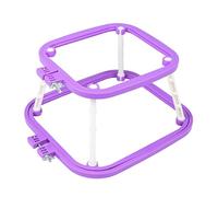 NVOQILIN Aro de bordado de doble capa para escritorio, ajustable, marco de costura de cruces, herramienta de costura para manualidades