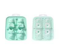 NVOQILIN Bandeja de hielo de silicona de grado alimenticio con forma de dragón pequeño, reutilizable, para sopas, congeladores, zumos de vino