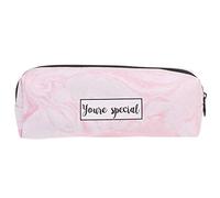 NVOQILIN Bolsa de cuero de gran capacidad para bolígrafos, organizador de cosméticos, organizador de escritorio para adultos, oficina, viajes, estuche pequeño, a