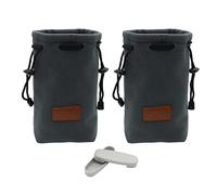NVOQILIN Bolsa de franela gruesa con cordón, portátil, impermeable, con bolsillo para dron SE/2/1 y control remoto, bolsa de cordón portátil protectora para dron, Dos bolsas de almacenamiento y