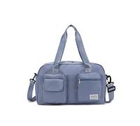 NVOQILIN Bolsa de gimnasio de gran capacidad, bolsa de viaje, bolsa de fitness con separación húmeda y seca, bolsa de natación, bolsa de fin de semana, bolsa de hospital, Azul niebla