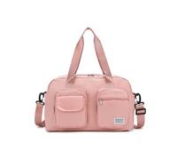 NVOQILIN Bolsa de gimnasio de gran capacidad, bolsa de viaje, bolsa de fitness con separación húmeda y seca, bolsa de natación, bolsa de fin de semana, bolsa de hospital, Pink