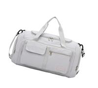 NVOQILIN Bolsa de gimnasio plegable de gran capacidad, bolsa de equipaje, bolsa de fitness con compartimento para zapatos, bolsa de noche, Gray