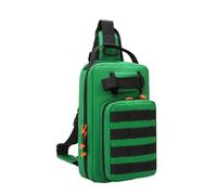 NVOQILIN Bolsa de hombro multifuncional para equipo de pesca, viajes, deportes, riñonera, bolsa de pecho para escalada, Green