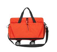 NVOQILIN Bolsa de viaje con ruedas, bolsa de gimnasio, bolsa de deporte expandible, gran capacidad, bolsa de entrenamiento, Orange