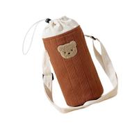 NVOQILIN Bolsa para biberón de leche para bebé, con diseño de oso encantador, bolsa de transporte portátil para alimentación, cochecitos, organizador de viaje para bebé, fucsia