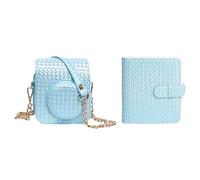 NVOQILIN Bolsa para cámara con álbum de fotos para Mini12, bolsa de viaje, bolsa de hombro, bolsa cruzada para, Blue