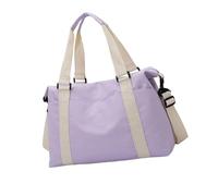 NVOQILIN Bolsas de viaje ergonómicas y prácticas de tela Oxford para viajes cortos, gimnasio, entrenamientos con compartimento espacioso y húmedo, Purple