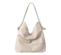 NVOQILIN Bolsas holgadas de gran capacidad para mujer, de piel sintética suave, espaciosas, para el trabajo o viajes, White, One Size
