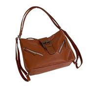 NVOQILIN Bolso cruzado retro para mujer, mochila de piel sintética de gran capacidad, bolso de moda y bolso de mano, para otoño, viajes, hombro de gran capacidad, mochila cruzada de piel sintética