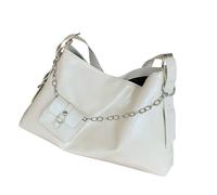 NVOQILIN Bolso de hombro creativo con correa ajustable, bolso casual de gran capacidad para las axilas, para viajes, escuela o trabajo, elegante bolsa de viaje, White, One Size