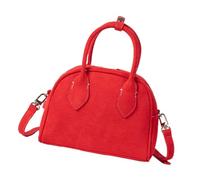 NVOQILIN Bolso de hombro de inspiración retro cómodo con correa ajustable de poliuretano cruzado para viajes, trabajo, reuniones, Red, One Size