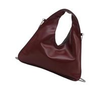 NVOQILIN Bolso de hombro para mujer, bolso cruzado de poliuretano con cadena extraíble para el trabajo, compras, viajes, bolso cruzado para mujer, Red, One Size