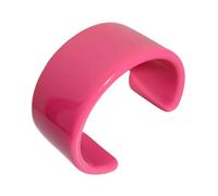 NVOQILIN Brazaletes abiertos de resina acrílica colorida de moda para mujer, pulseras anchas geométricas, joyas especiales, pulseras acrílicas coloridas, talla única, como se describe