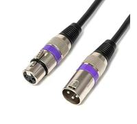 NVOQILIN Cable XLR profesional, macho a hembra, cable conector de 3 pines para mezclador de estudio e interfaz, mezclador de cable de micrófono