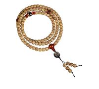 NVOQILIN Cadena de oración Bodhi de madera unisex, diseño espiritual para práctica diaria de atención plena y atuendo elegante, cómoda de madera, talla única, como se describe