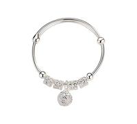 NVOQILIN Cierre deslizante ajustable para mujer, estilos corteses, diseños de moda, cobre chapado en plata, ajuste cómodo, ocasión