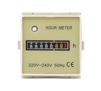 NVOQILIN Contador electrónico de 220 V-240 V, medidor de horas digital, 220 V-240 V, 50 Hz, contador de temporizadores para aire acondicionado