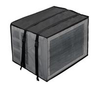 NVOQILIN Cubiertas de aire acondicionado para exteriores ventiladas resistentes a la intemperie con cierres ajustables, protector de aire acondicionado de poliéster