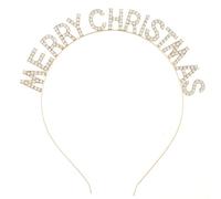 NVOQILIN Diadema brillante de Año Nuevo con números dorados con purpurina para cuenta regresiva de Año Nuevo y festividades de Navidad, diadema de moda de Navidad