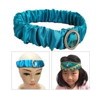 NVOQILIN Diadema de princesa para fiesta de Halloween, cosplay, disfraz de princesa azul, disfraz clásico de princesa árabe