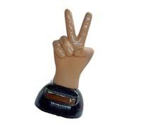 NVOQILIN Divertido adorno de cabeza de bobina de dedo con energía solar, juguete decorativo único para coches y escritorios de oficina, figura de baile, decoración de coche