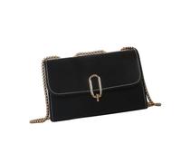 NVOQILIN Elegante bolso de hombro de cuero, bolso cruzado de lujo con correa de cadena, adecuado para el trabajo y salidas informales, bolso cruzado de lujo, Black, One Size