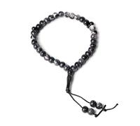 NVOQILIN Elegante rosario de oración, pulsera de cuentas de oración religiosa, regalo Tasbih, cuentas de oración hechas a mano, borlas y cadena de muñeca, regalos de decoración, talla única, como se