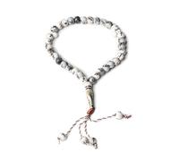 NVOQILIN Elegante rosario de oración, pulsera de cuentas de oración religiosa, regalo Tasbih, cuentas de oración hechas a mano, borlas y cadena de muñeca, regalos de decoración, talla única, como se