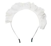 NVOQILIN Elegantes diademas de encaje plisadas japonesas para el pelo, diadema de anime para reuniones de anime, diademas para cosplay para niña