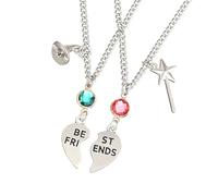 NVOQILIN Elegantes pulseras de cuentas de cristal para la amistad, cadenas a juego, joyería elegante para parejas para fiestas y celebraciones, talla única, como se describe