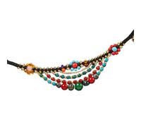 NVOQILIN Estilos étnicos tailandeses originales tejidos a mano con piedra natural y diseños para mujeres de moda tejidas a mano, talla única, como se describe