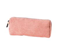 NVOQILIN Estuche de pana de gran capacidad, con cremallera, bolsa de papelería, bolsa de almacenamiento de maquillaje, bolsa de cosméticos, Pink, 20*4.5*7.5cm