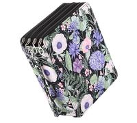 NVOQILIN Estuche para lápices de colores con 168 ranuras con asa portátil, organizador de suministros de arte, estuche para estudiantes, niños, artistas, Hojas verdes