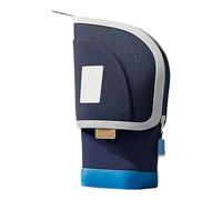 NVOQILIN Estuche telescópico para bolígrafos, bolsa de almacenamiento de viaje, soporte para brochas de maquillaje, organizador portátil para bolígrafos, escritorio de oficina, Blue